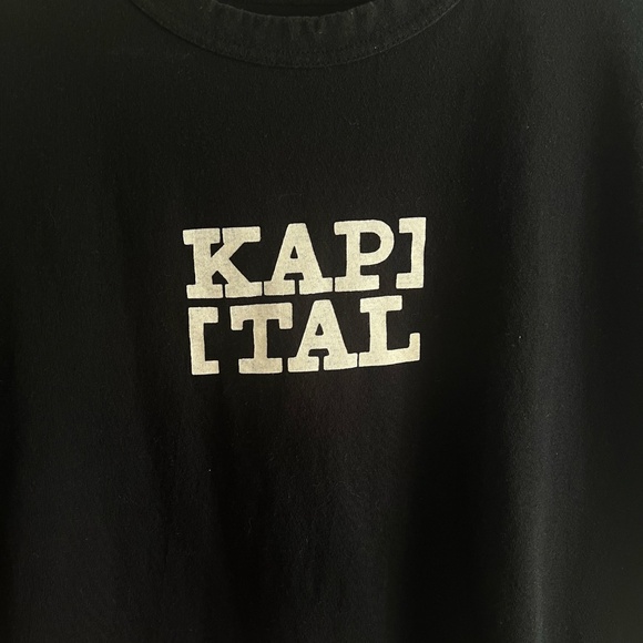 Kapital Rookie Logo Black T-Shirt - Picture 3 of 6